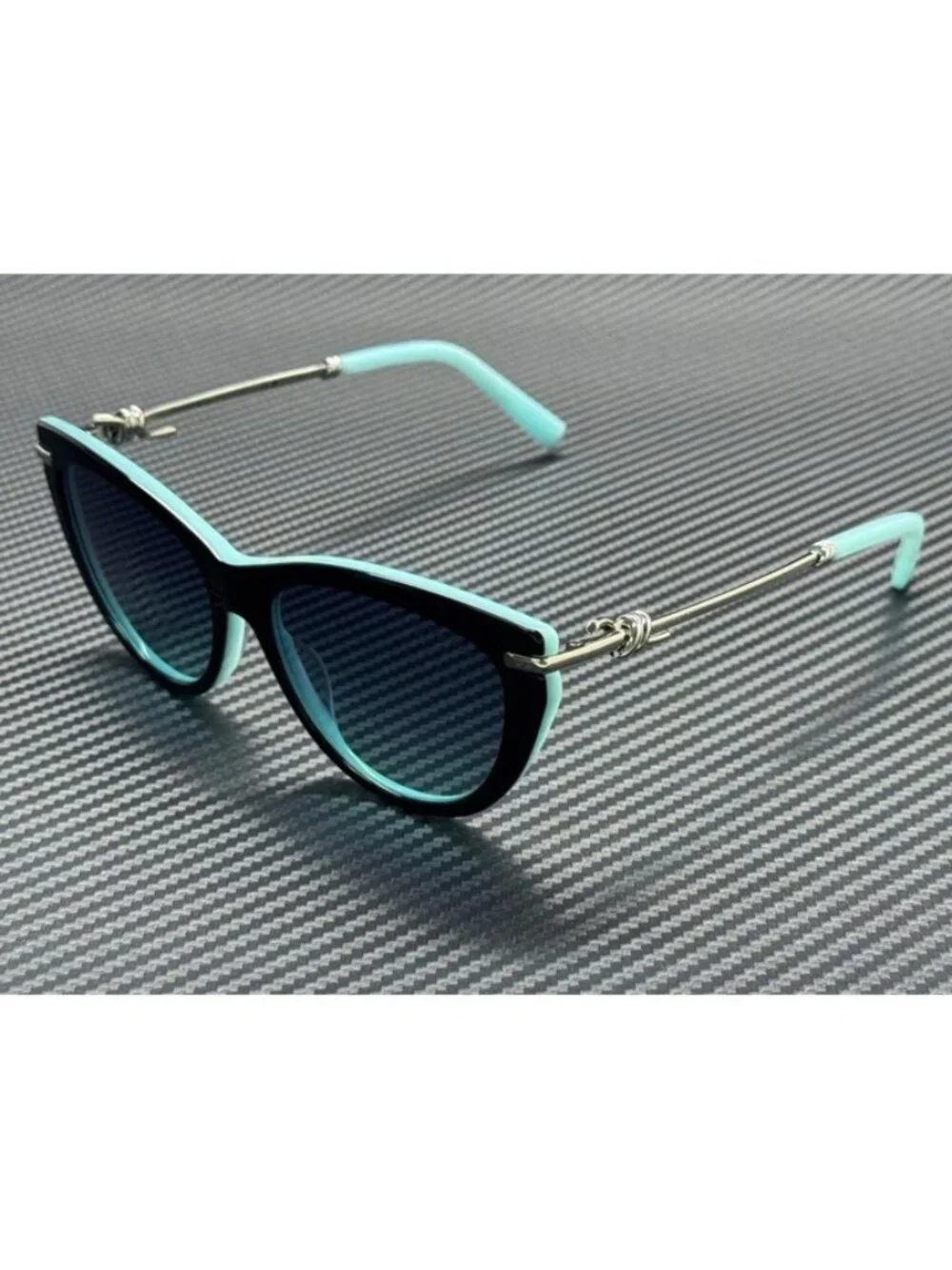New Tiffany & Co. Women Black Silver Sunglasses -16-145